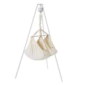 Membantu Bundle - Basic - Twin Slyngevugge m. Vuggemotor og Vuggestativ - Natur