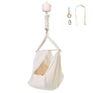 Membantu Bundle - Premium - Slyngevugge m. Vuggemotor og Loftophæng - Natur