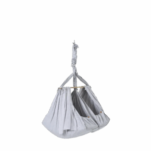 Membantu Premium Tvillinge Slyngevugge Økologisk Bomuld - Grå