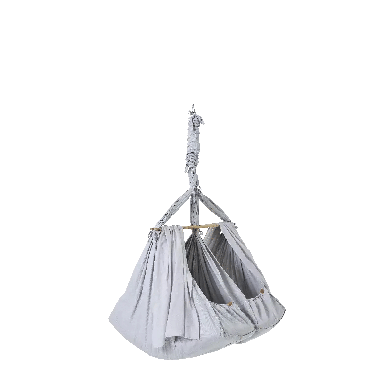 Membantu Premium Tvillinge Slyngevugge Økologisk Bomuld - Grå